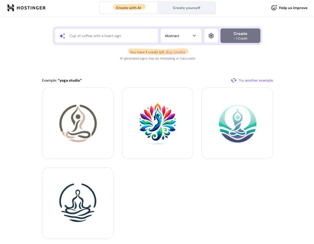 호스팅어 관리도구 hPanel 호스팅관리 Website_Logo AI Logo Maker